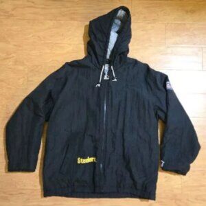 Vintage 90s Pittsburgh Steelers Starter Pro Line Jacket- Black - Large